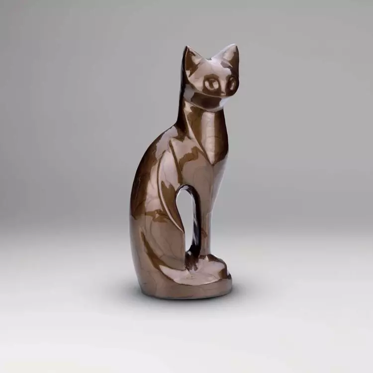 Cat figurine urns store